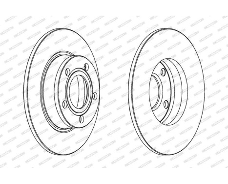 Brake Disc PREMIER DDF1177C Ferodo, Image 2