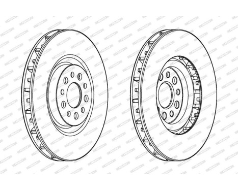 Brake Disc PREMIER DDF1180 Ferodo, Image 2