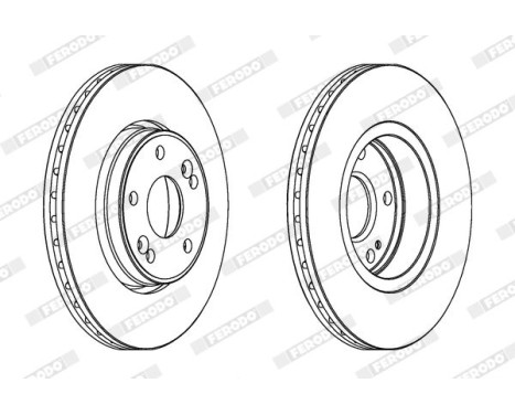 Brake Disc PREMIER DDF1182 Ferodo, Image 2