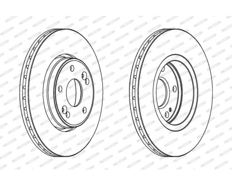 Brake Disc PREMIER DDF1182 Ferodo, Image 2