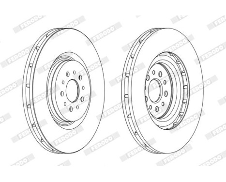 Brake Disc PREMIER DDF1183C-1 Ferodo