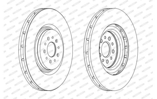 Brake Disc PREMIER DDF1183C-1 Ferodo