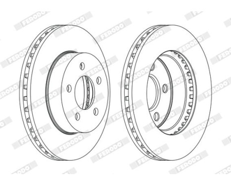 Brake Disc PREMIER DDF1184C Ferodo, Image 2