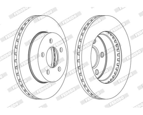 Brake Disc PREMIER DDF1184C Ferodo, Image 2