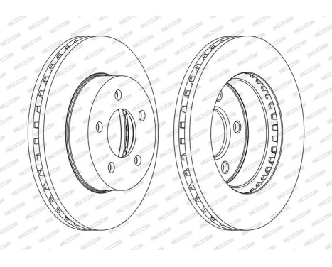 Brake Disc PREMIER DDF1184C Ferodo, Image 2