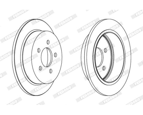 Brake Disc PREMIER DDF1186 Ferodo, Image 2