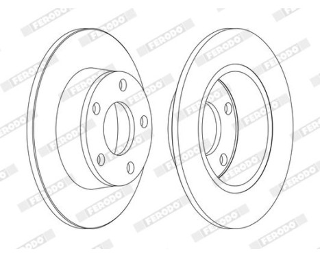 Brake Disc PREMIER DDF1190C Ferodo, Image 2