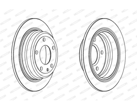 Brake Disc PREMIER DDF120 Ferodo, Image 2