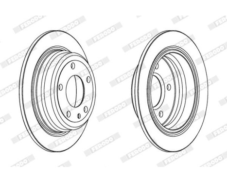 Brake Disc PREMIER DDF120 Ferodo, Image 2