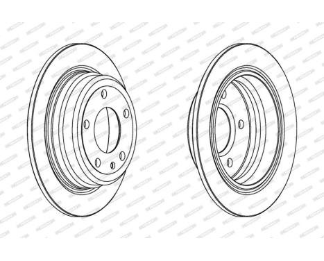 Brake Disc PREMIER DDF120 Ferodo, Image 2
