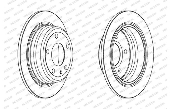 Brake Disc PREMIER DDF120 Ferodo, Image 2