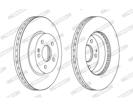 Brake Disc PREMIER DDF1203 Ferodo, Image 2