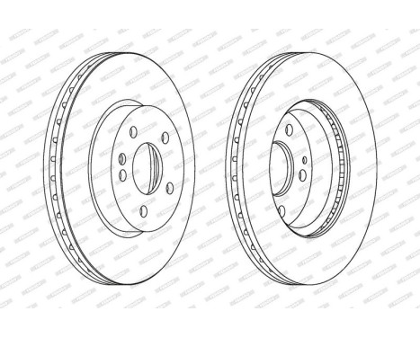 Brake Disc PREMIER DDF1203 Ferodo, Image 2