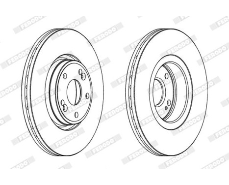 Brake Disc PREMIER DDF1205 Ferodo, Image 2