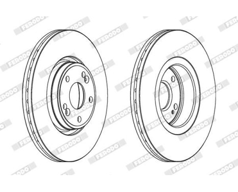 Brake Disc PREMIER DDF1205 Ferodo, Image 2