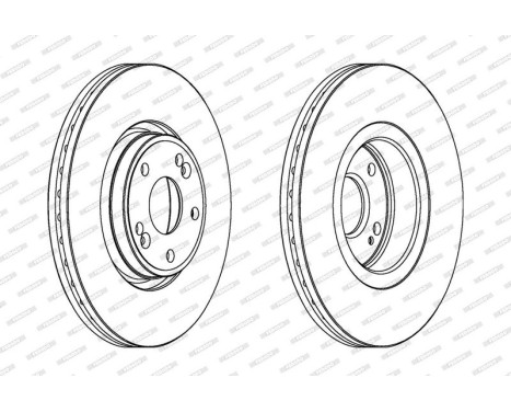 Brake Disc PREMIER DDF1205 Ferodo