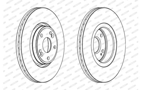 Brake Disc PREMIER DDF1205 Ferodo