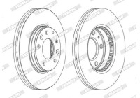 Brake Disc PREMIER DDF1210C Ferodo