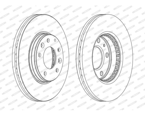 Brake Disc PREMIER DDF1210C Ferodo, Image 2