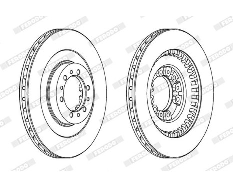 Brake Disc PREMIER DDF1212 Ferodo, Image 2