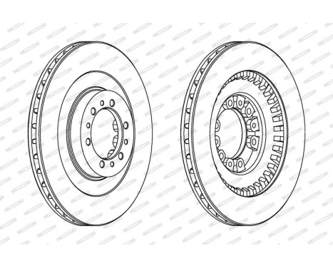 Brake Disc PREMIER DDF1212 Ferodo, Image 2