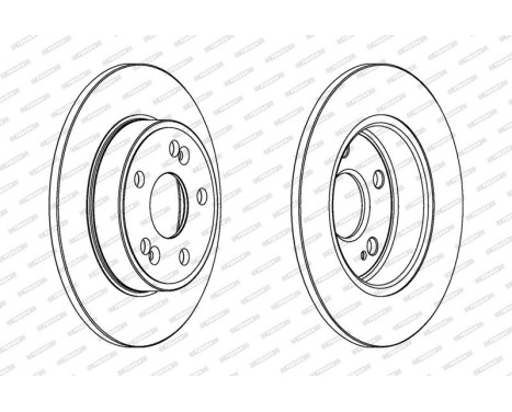 Brake Disc PREMIER DDF1213 Ferodo, Image 2