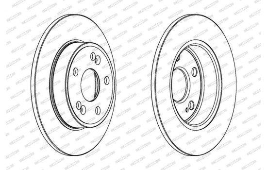 Brake Disc PREMIER DDF1213 Ferodo, Image 2