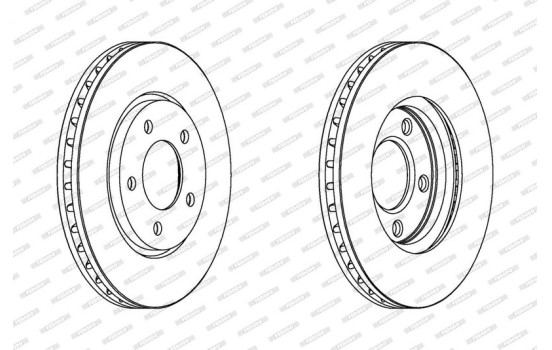 Brake Disc PREMIER DDF1214 Ferodo, Image 2
