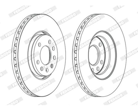 Brake Disc PREMIER DDF1215C Ferodo