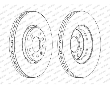 Brake Disc PREMIER DDF1215C Ferodo