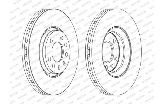 Brake Disc PREMIER DDF1215C Ferodo