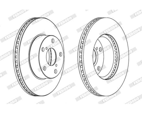 Brake Disc PREMIER DDF1216 Ferodo, Image 2