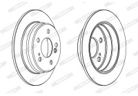 Brake Disc PREMIER DDF122 Ferodo