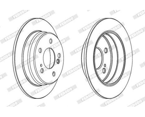 Brake Disc PREMIER DDF122 Ferodo