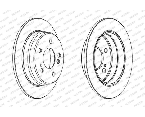 Brake Disc PREMIER DDF122 Ferodo