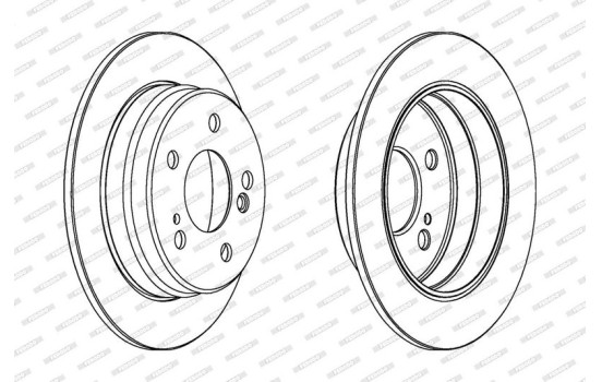 Brake Disc PREMIER DDF122 Ferodo