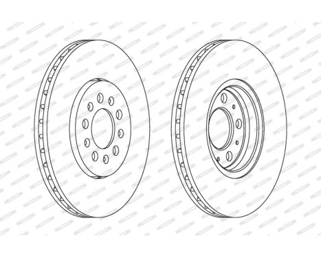 Brake Disc PREMIER DDF1221 Ferodo, Image 2