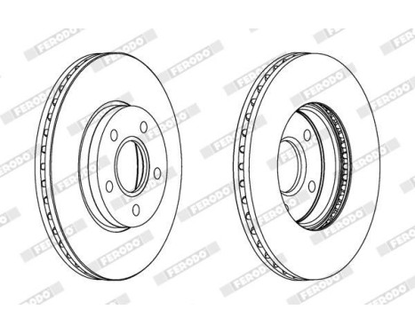 Brake Disc PREMIER DDF1222 Ferodo, Image 2