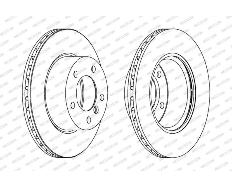 Brake Disc PREMIER DDF1228 Ferodo, Image 2