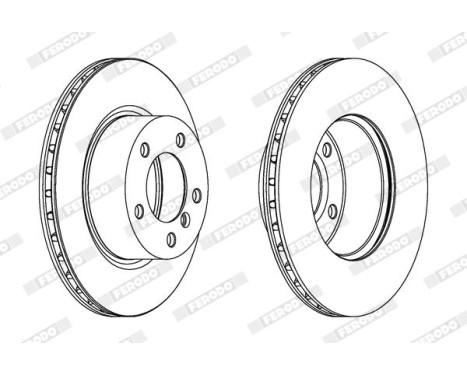 Brake Disc PREMIER DDF1229 Ferodo, Image 2