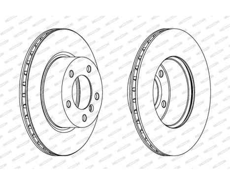 Brake Disc PREMIER DDF1229 Ferodo, Image 2