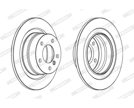 Brake Disc PREMIER DDF1230C Ferodo, Image 2