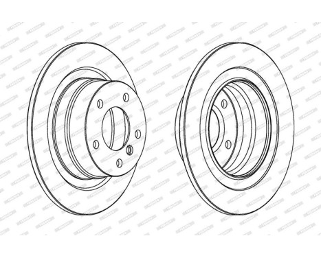 Brake Disc PREMIER DDF1230C Ferodo, Image 2