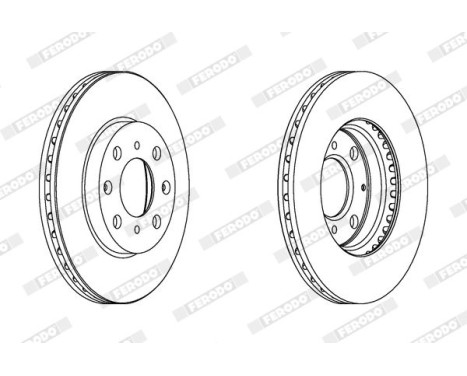 Brake Disc PREMIER DDF1231C Ferodo