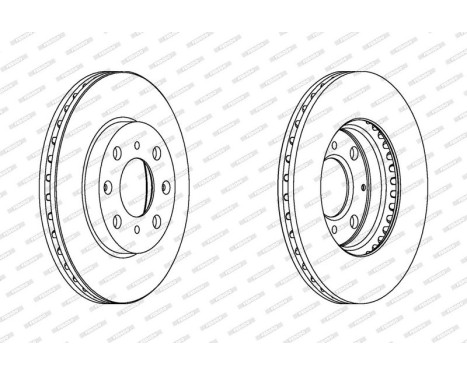 Brake Disc PREMIER DDF1231C Ferodo