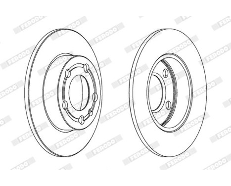 Brake Disc PREMIER DDF1233 Ferodo, Image 2