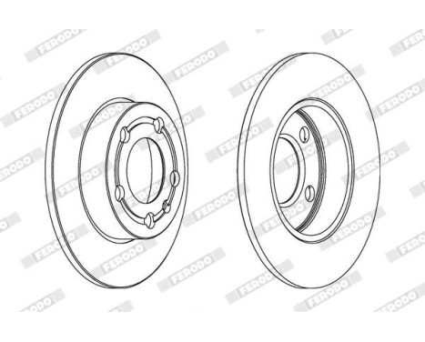 Brake Disc PREMIER DDF1233 Ferodo, Image 2