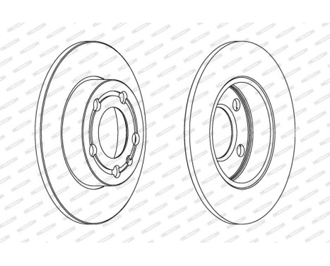 Brake Disc PREMIER DDF1233 Ferodo, Image 2