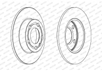 Brake Disc PREMIER DDF1233C Ferodo
