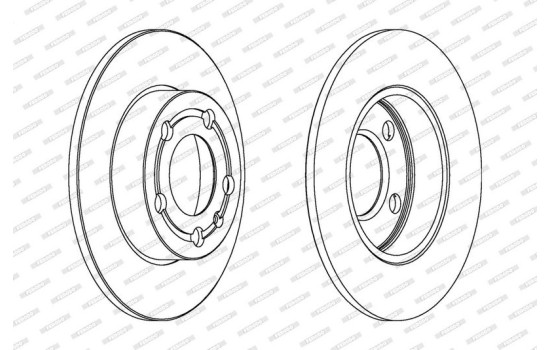 Brake Disc PREMIER DDF1233C Ferodo
